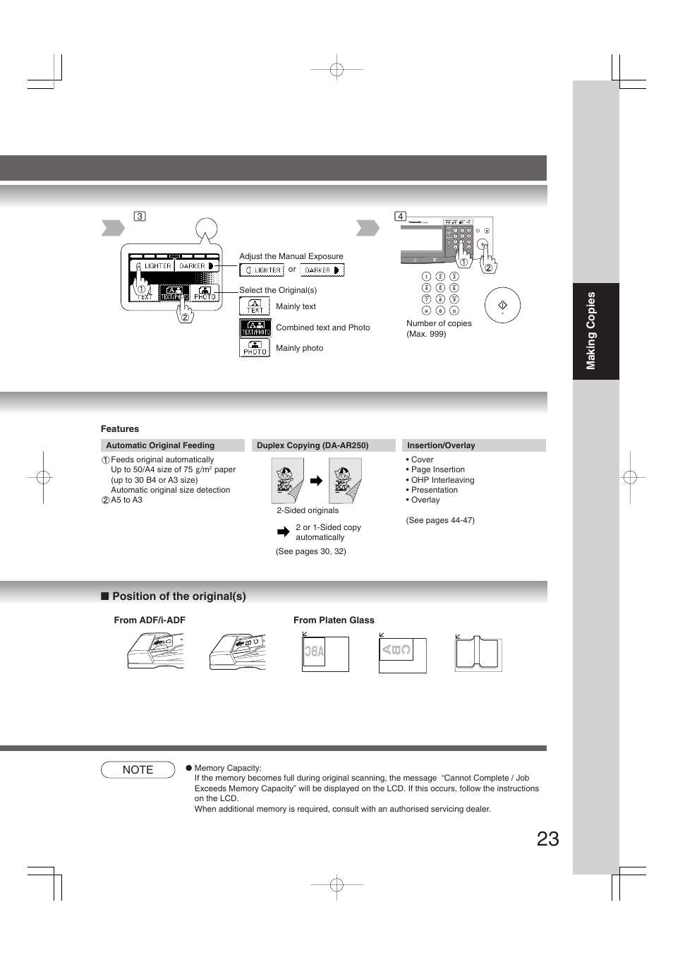 Panasonic DP-2310 User Manual | Page 23 / 80