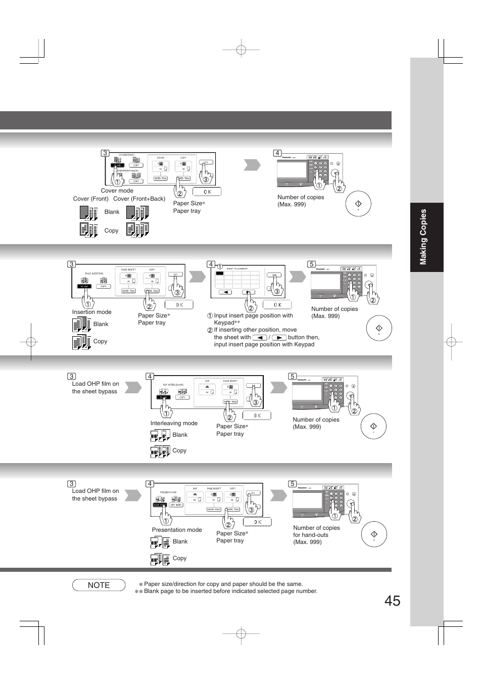 Panasonic DP-2310 User Manual | Page 45 / 80