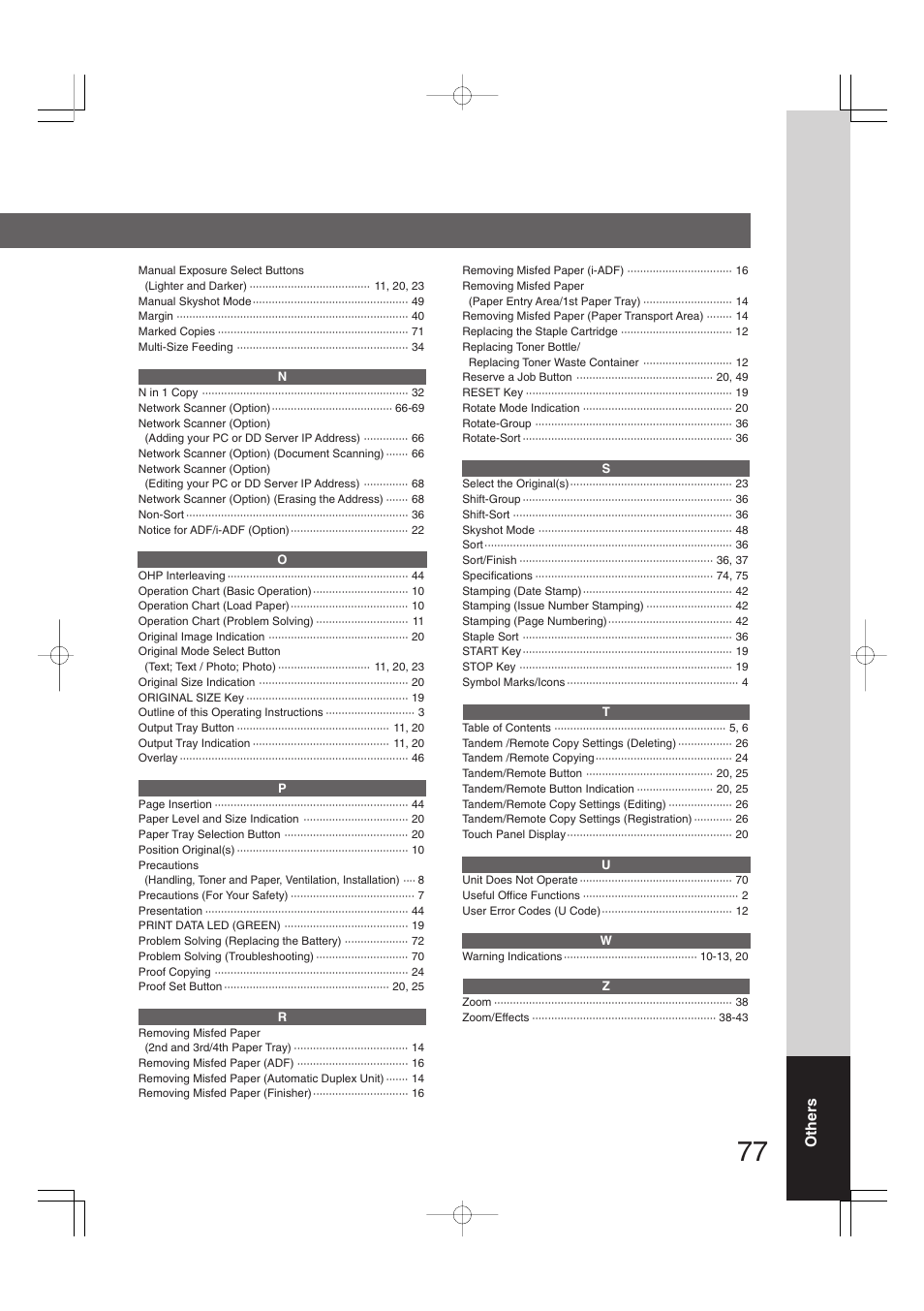Panasonic DP-2310 User Manual | Page 77 / 80