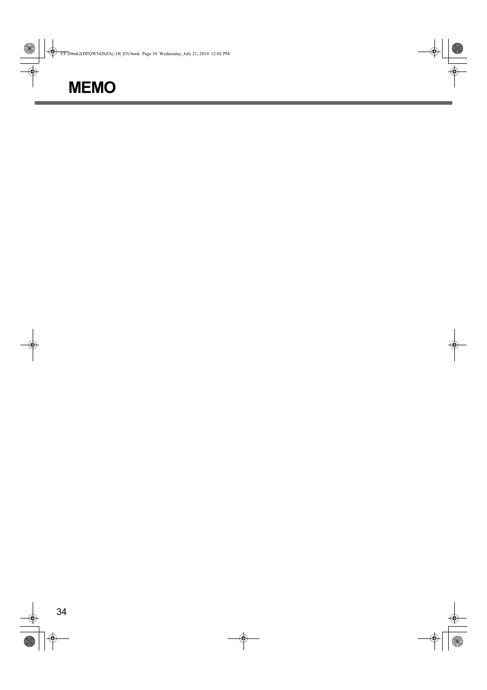 Panasonic CF-S9 User Manual | Page 34 / 36