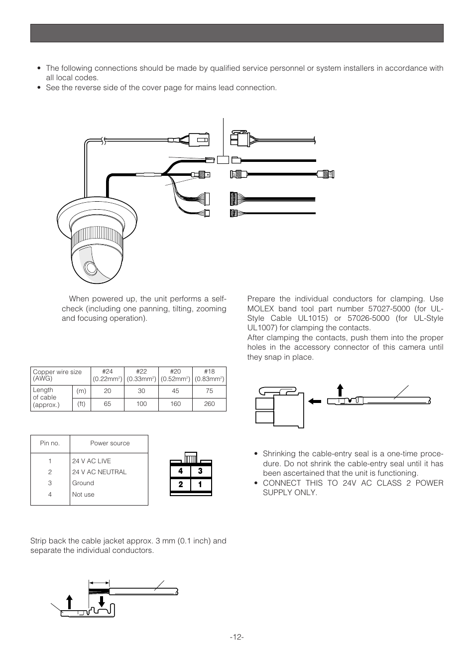 Connections | Panasonic WV-NS324 User Manual | Page 12 / 64