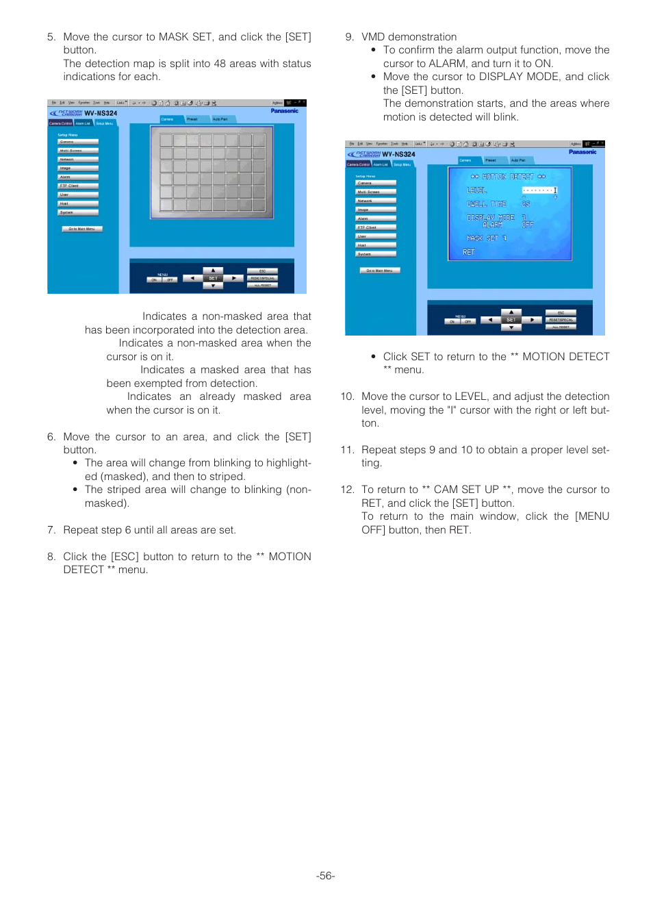Panasonic WV-NS324 User Manual | Page 55 / 64