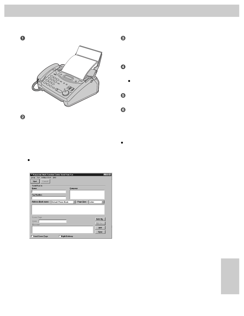 Comienzo rápido en español, Envío de un documento cargado en el facsímil | Panasonic KX-FM106 User Manual | Page 139 / 148