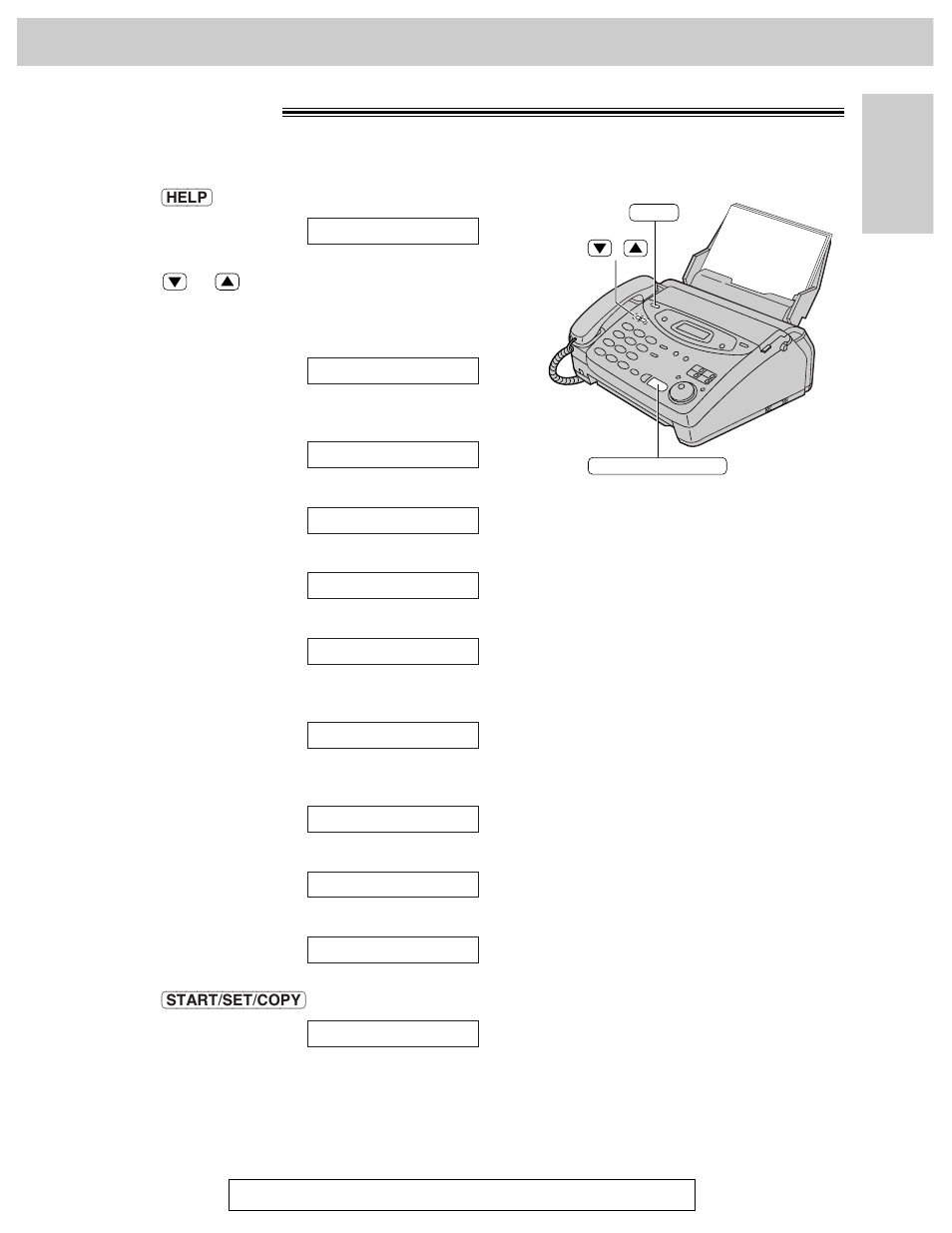 Help button, Help function | Panasonic KX-FM106 User Manual | Page 17 / 148