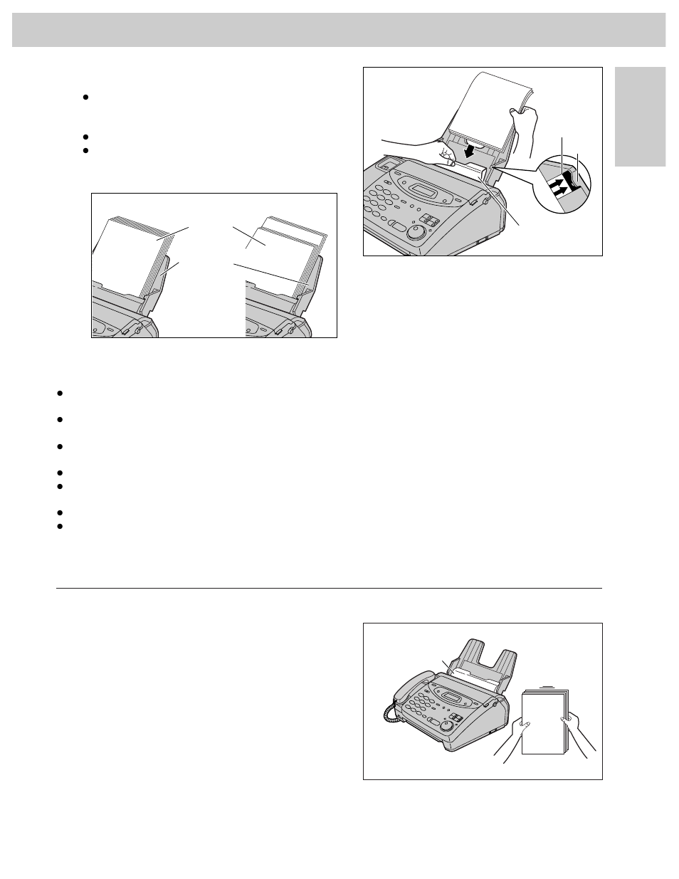 Setup, Adding paper to the paper tray | Panasonic KX-FM106 User Manual | Page 23 / 148