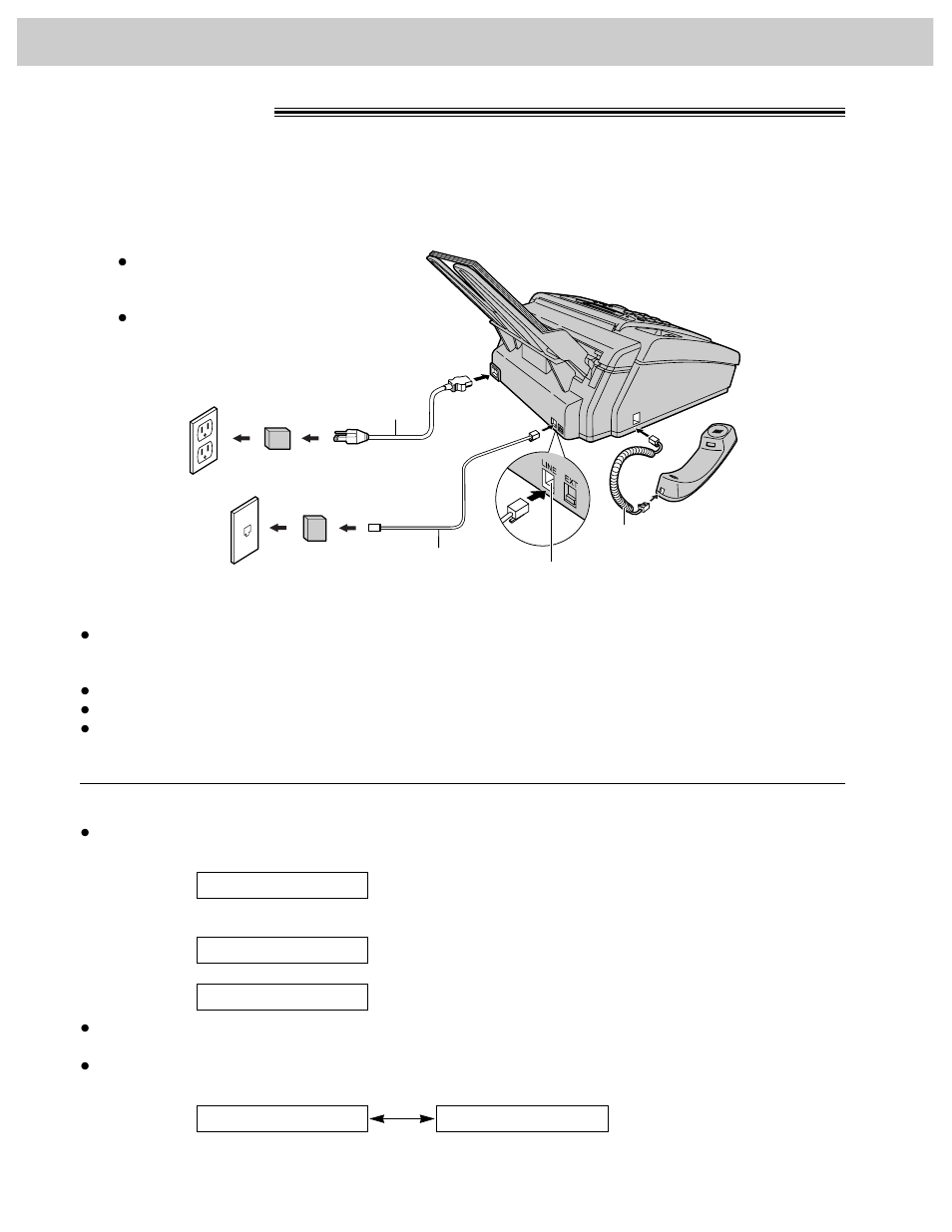 Setup, Connections, Automatic dialing mode setting | Panasonic KX-FM106 User Manual | Page 24 / 148