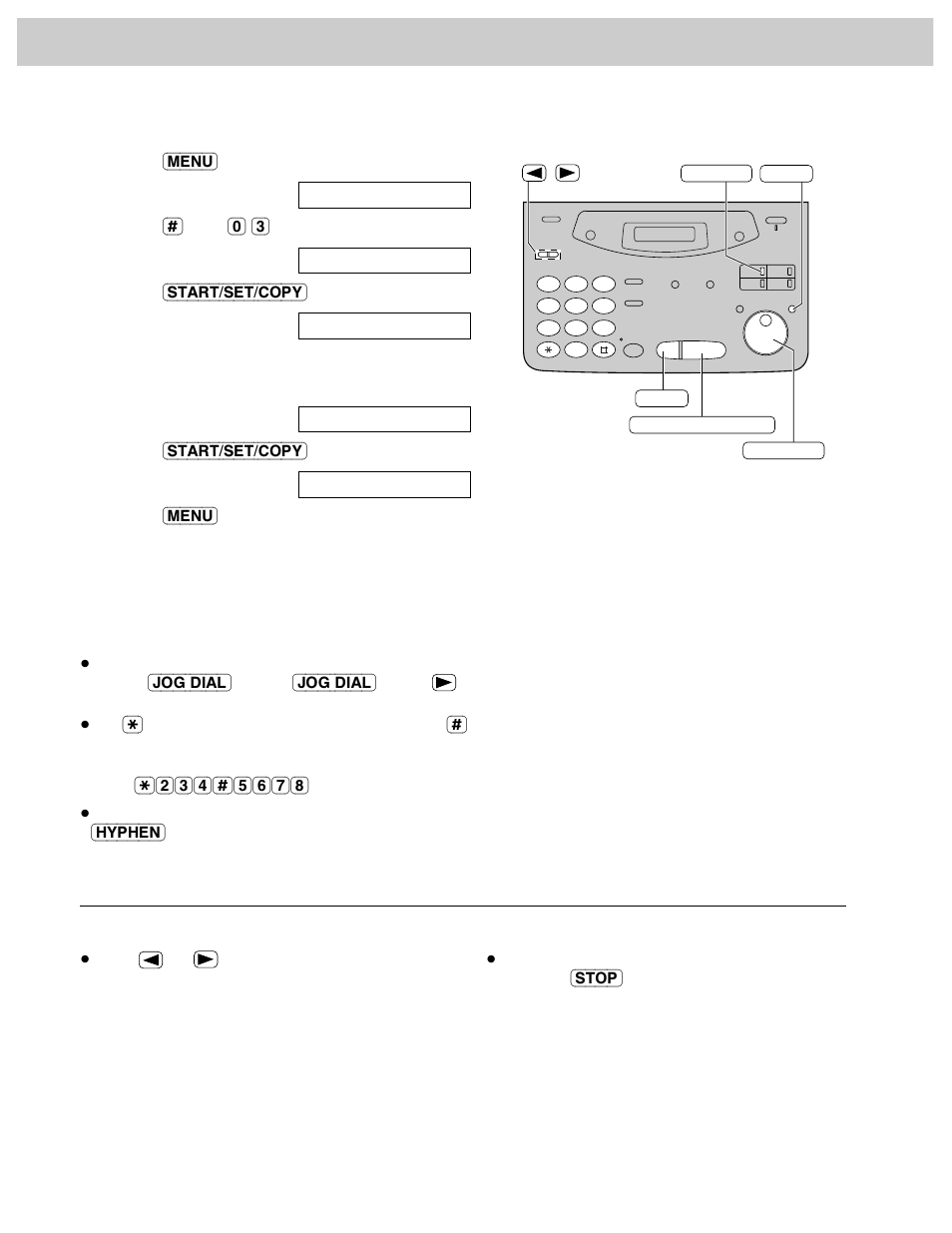 Setup, Setting your facsimile telephone number | Panasonic KX-FM106 User Manual | Page 28 / 148