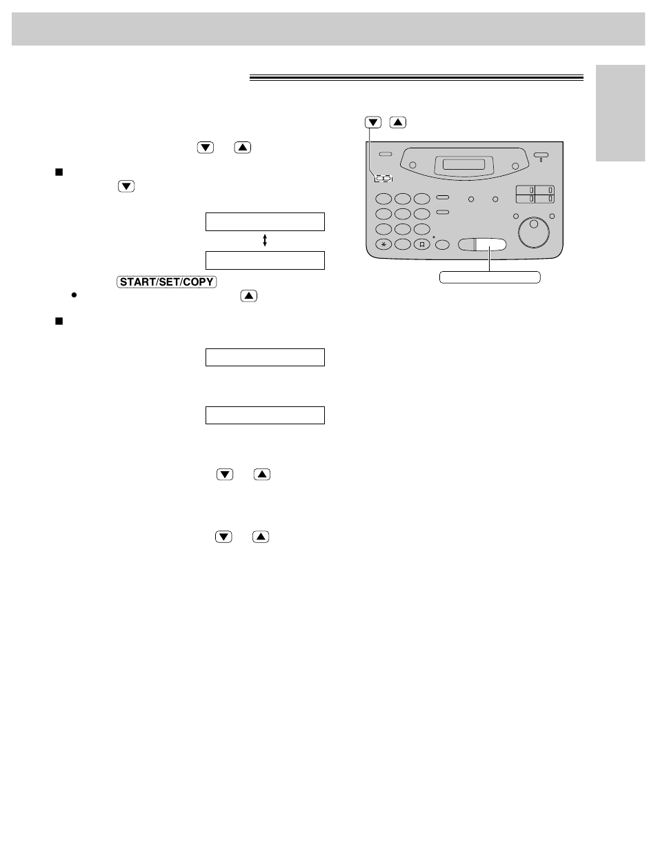 Volumes, Adjusting volumes, Ringer volume | Handset receiver volume, Monitor volume | Panasonic KX-FM106 User Manual | Page 29 / 148