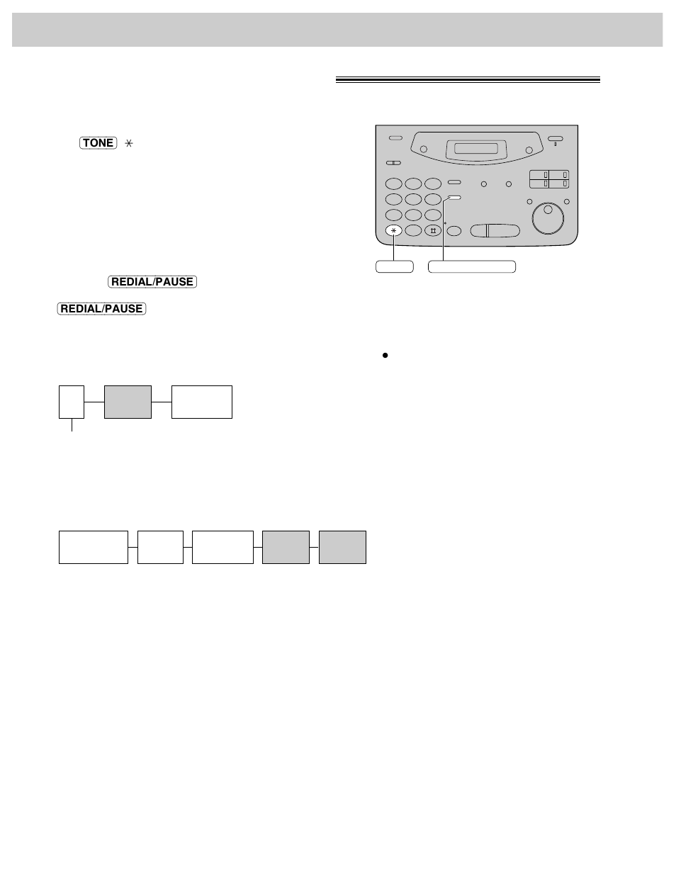 Making and answering calls tone and pause buttons, Tone button, Entering pauses | Panasonic KX-FM106 User Manual | Page 32 / 148