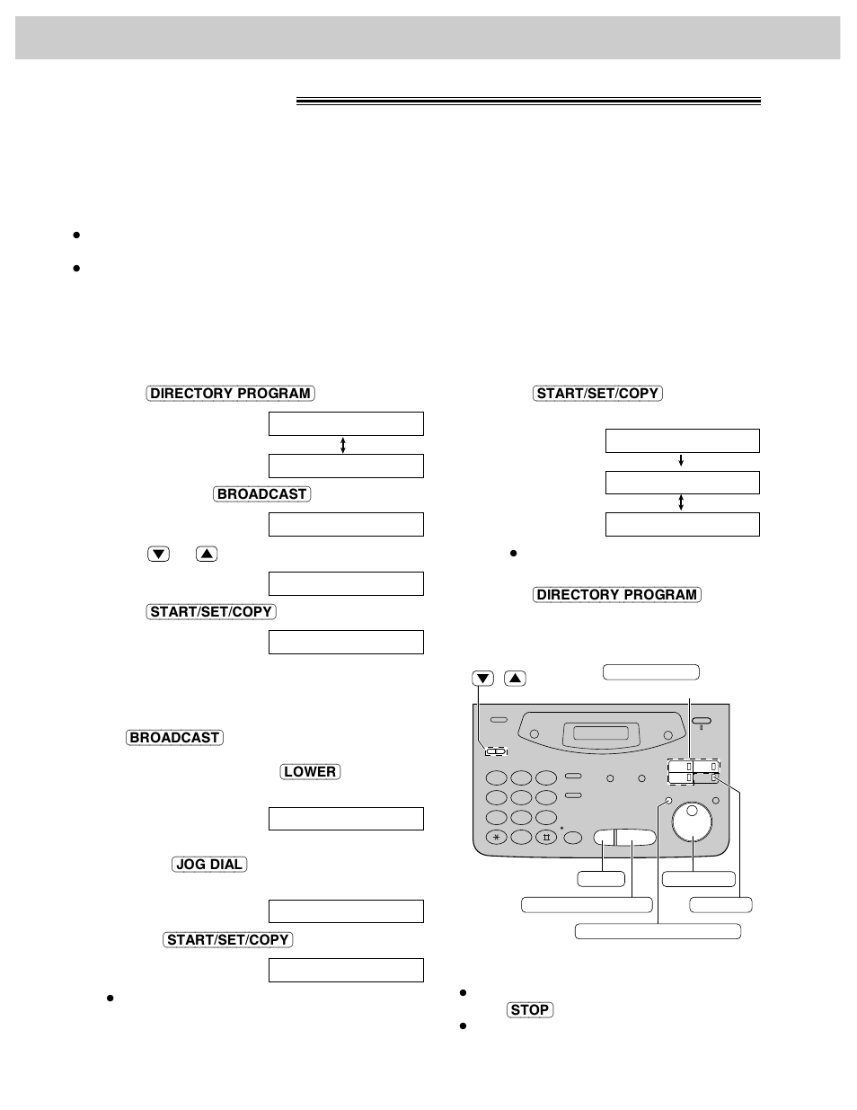 Sending faxes multiple stations | Panasonic KX-FM106 User Manual | Page 58 / 148