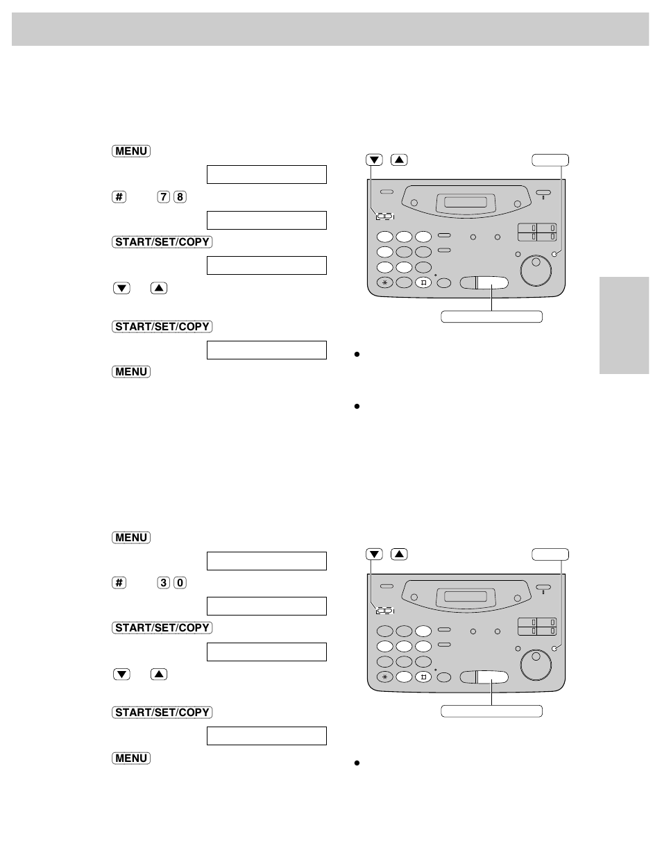 Receiving faxes, Tel/fax delayed ring count, Silent fax recognition ring count | Panasonic KX-FM106 User Manual | Page 75 / 148