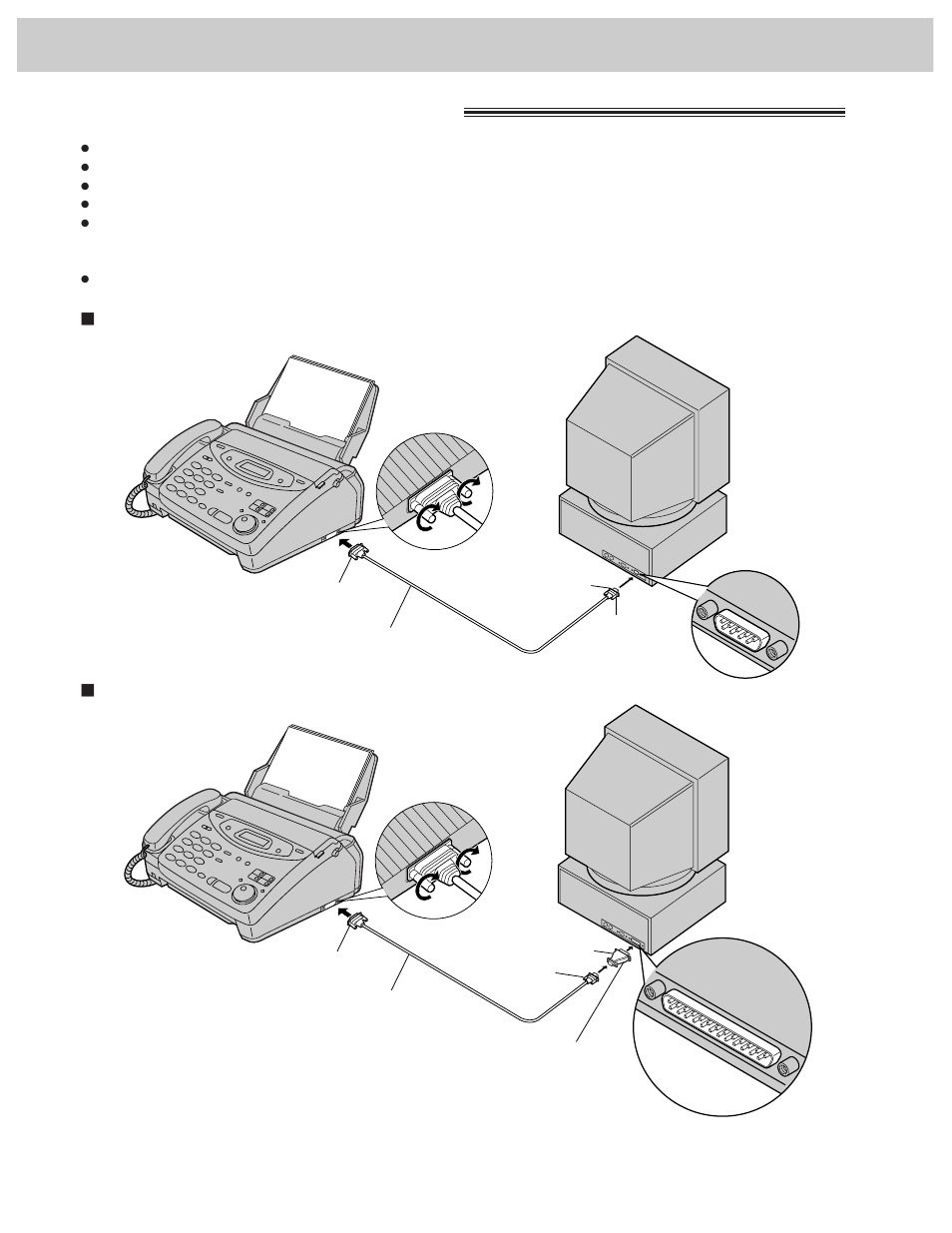 Setup (pc) connecting to a computer | Panasonic KX-FM106 User Manual | Page 84 / 148