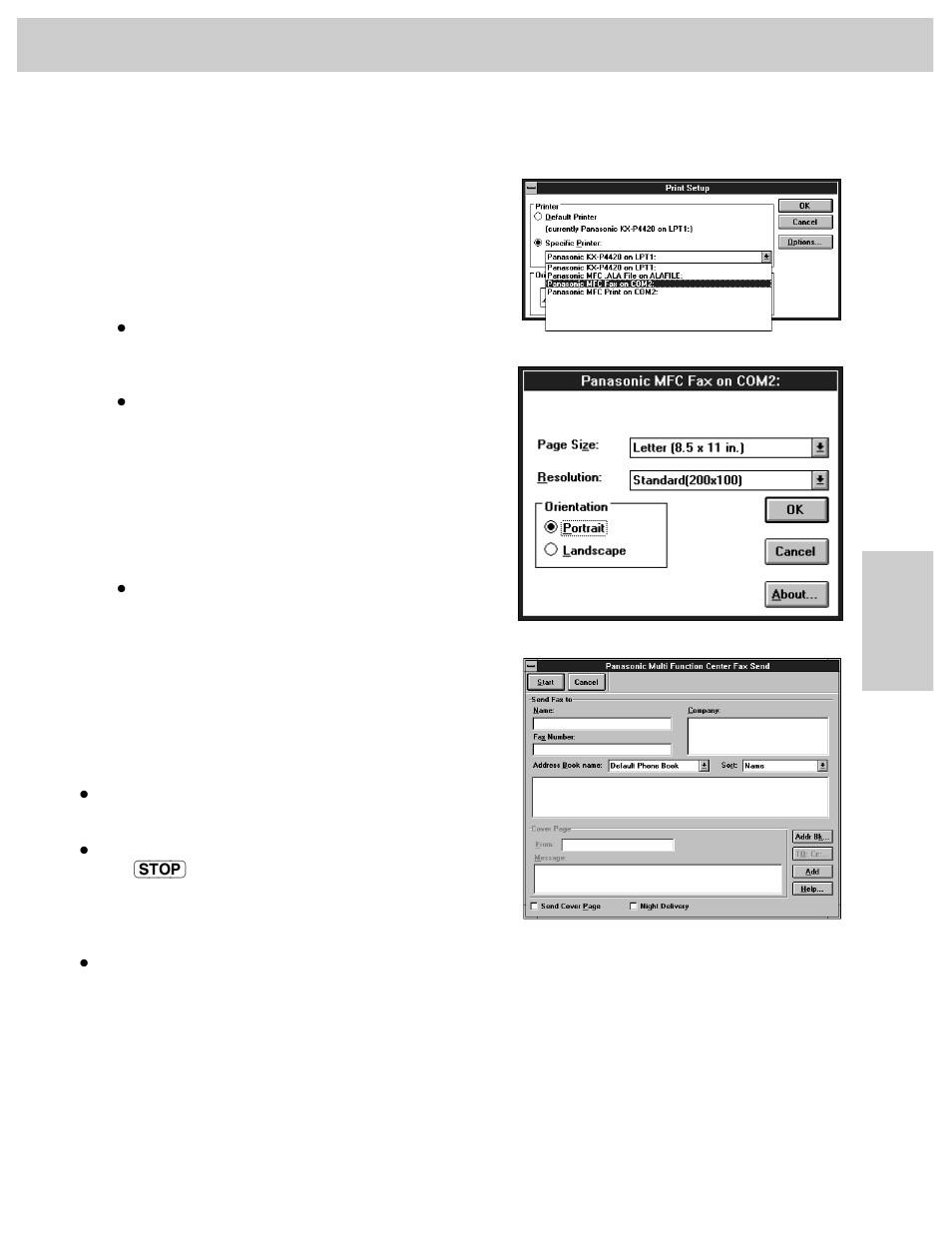 Pc fax | Panasonic KX-FM106 User Manual | Page 91 / 148