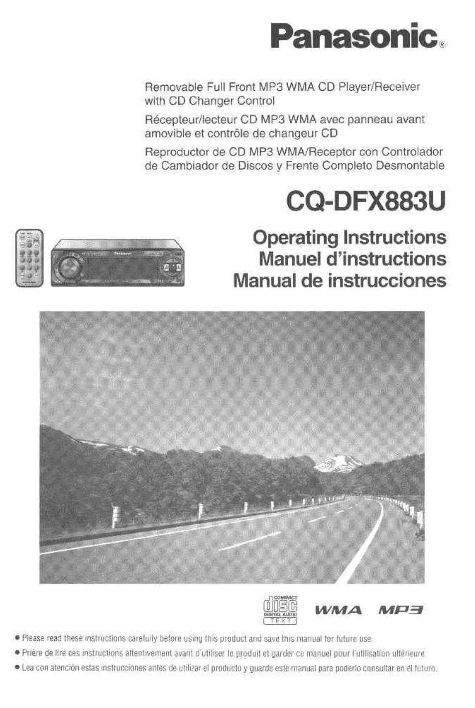 Panasonic CQ-DFX883U User Manual | 156 pages