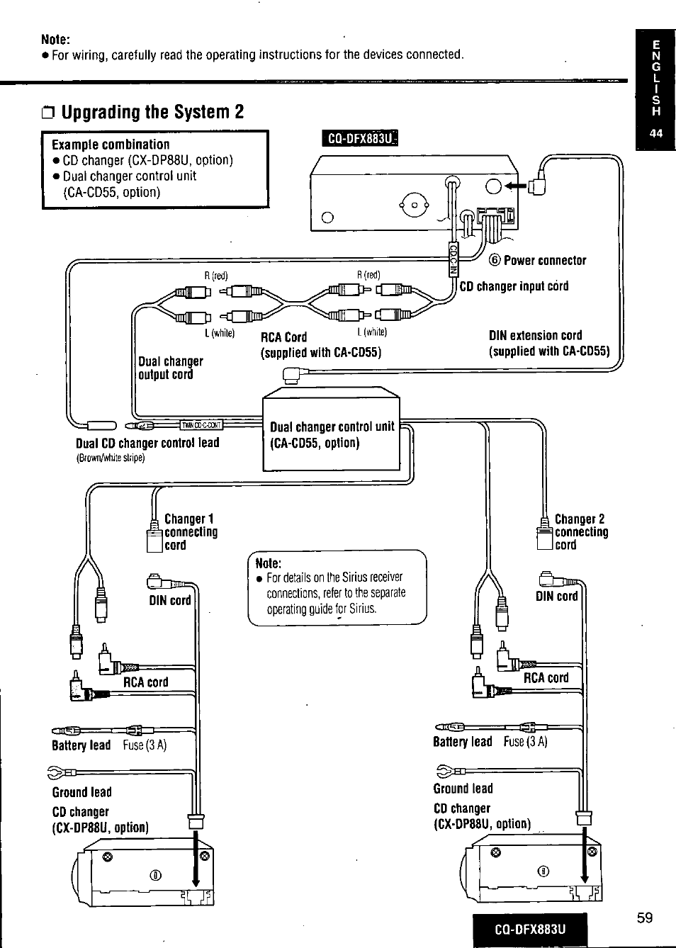 Upgrading the system 2 | Panasonic CQ-DFX883U User Manual | Page 59 / 156