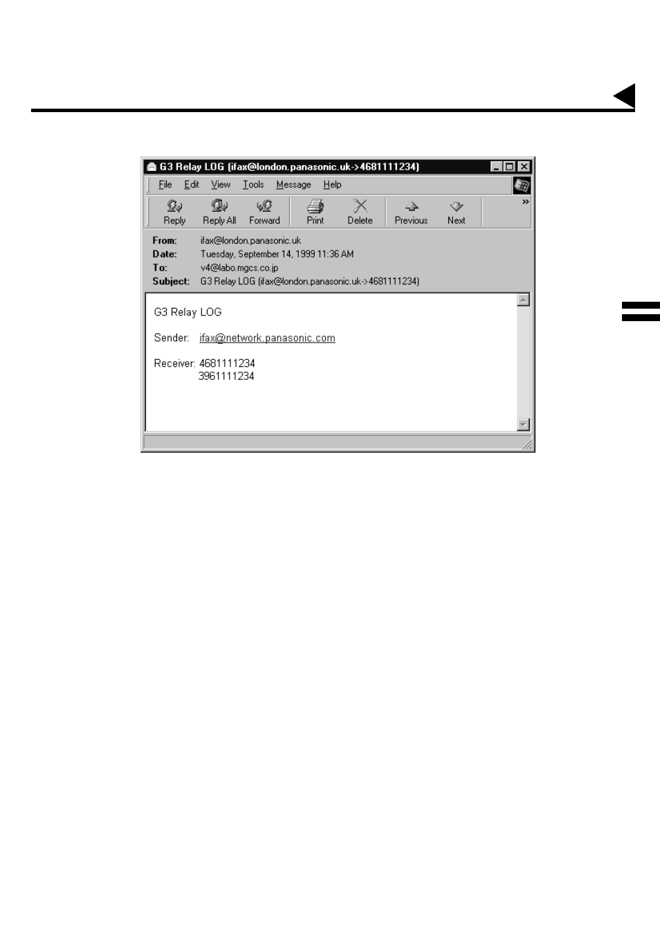 Relayed transmission | Panasonic PANAFAX DX-2000 User Manual | Page 169 / 218