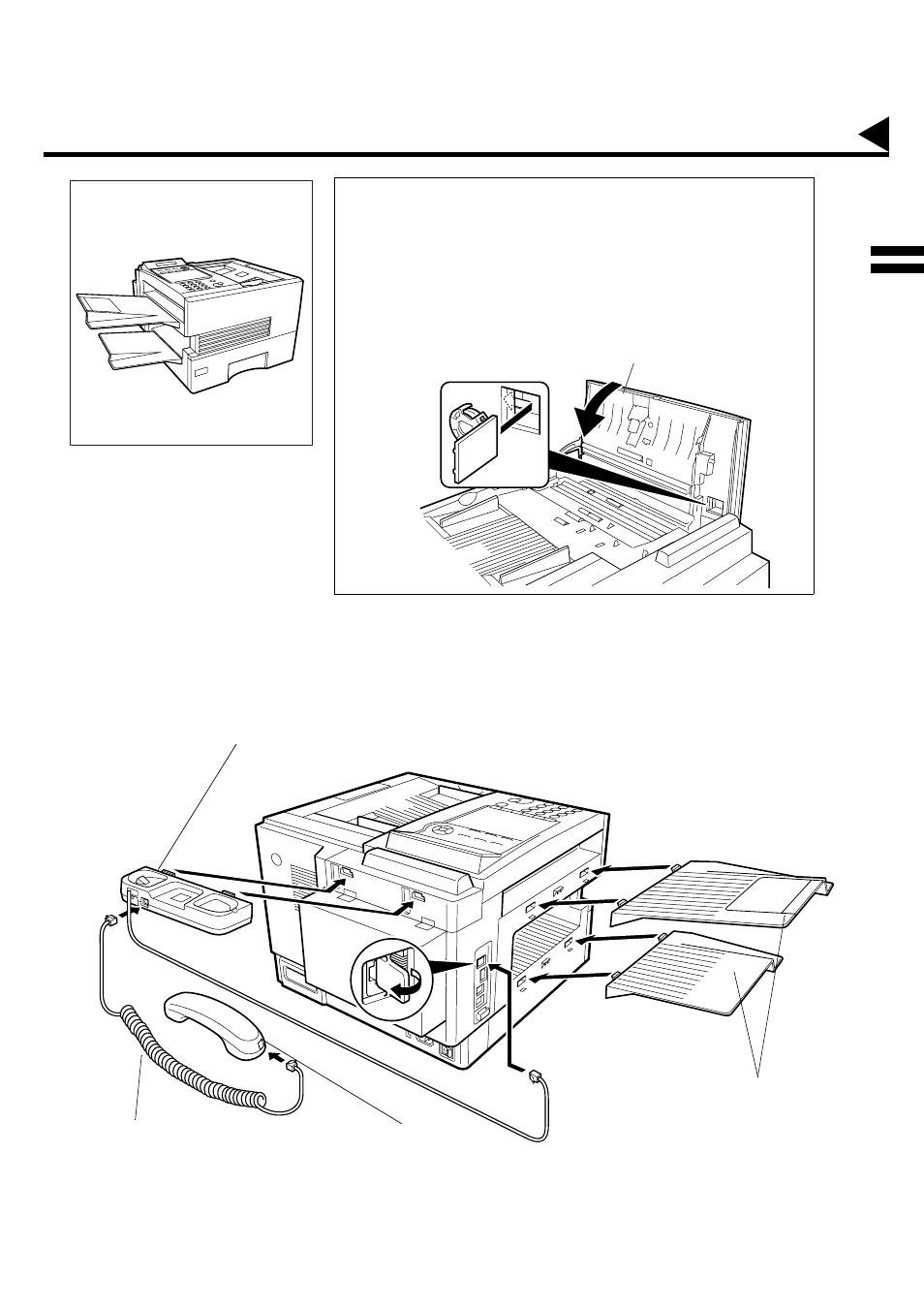 Installing the accessories | Panasonic PANAFAX DX-2000 User Manual | Page 29 / 218