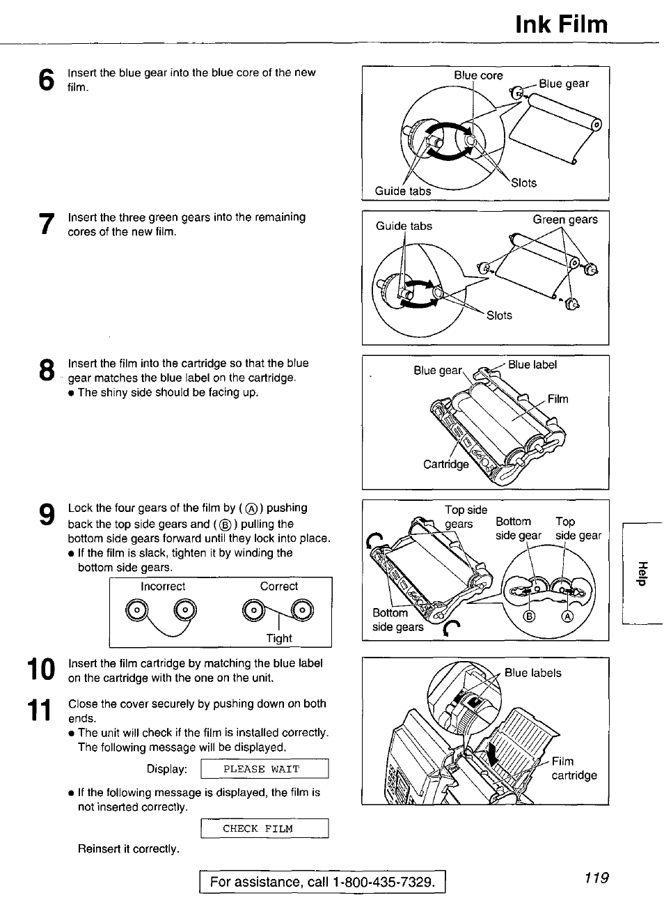 Ink film | Panasonic Compact Plain Paper FAX KX-FP270 User Manual | Page 119 / 144