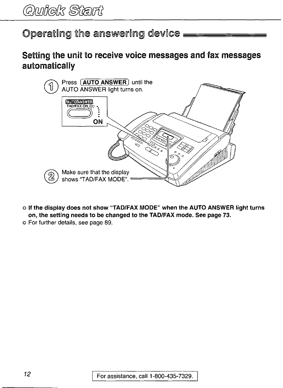 Operaidog ihie aosweriinig dlewice | Panasonic Compact Plain Paper FAX KX-FP270 User Manual | Page 12 / 144