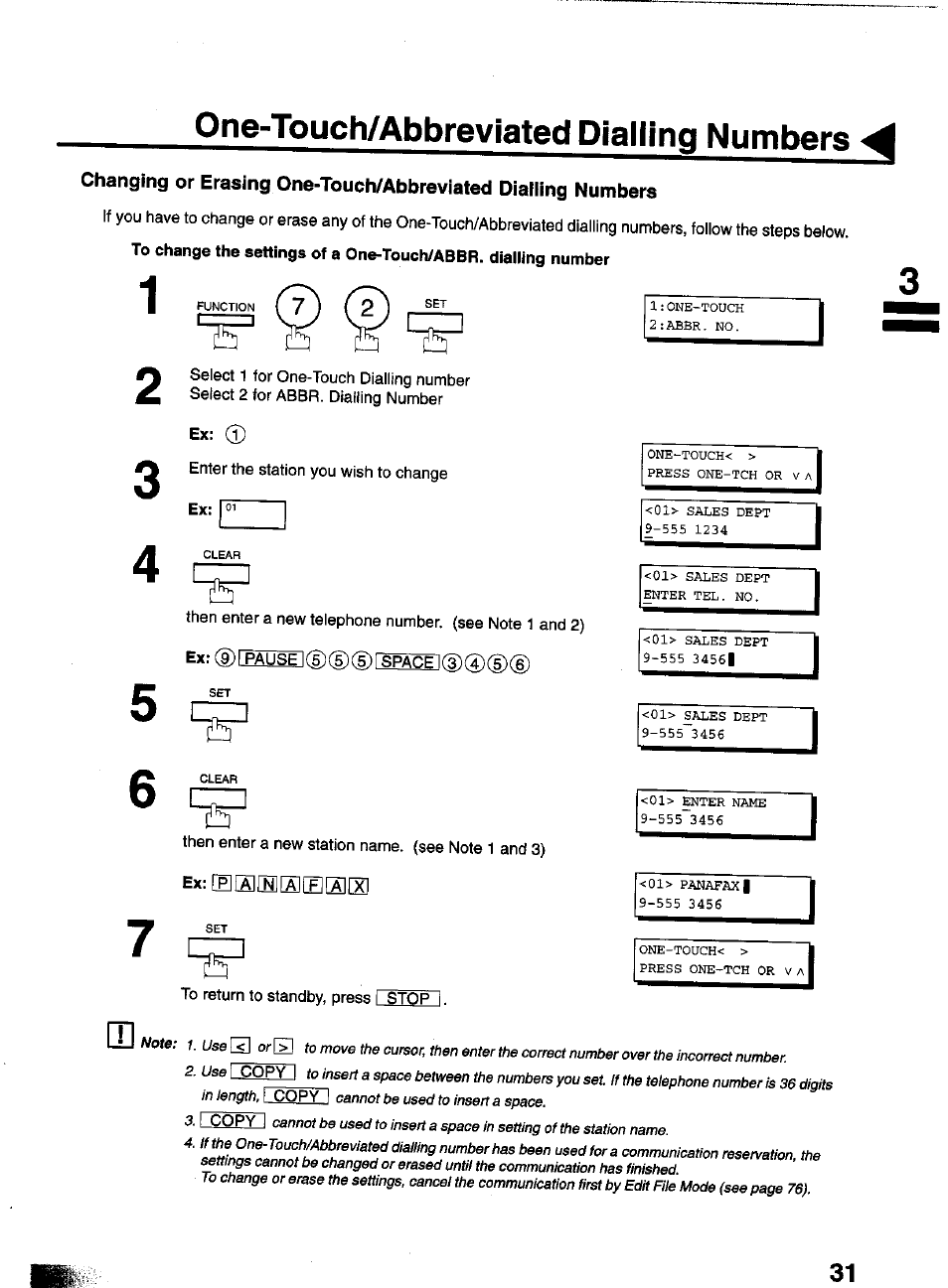 One-touch/abbreviated dialling numbers, Sis] [h [see] [2 | Panasonic PANAFAX UF-550 User Manual | Page 33 / 180