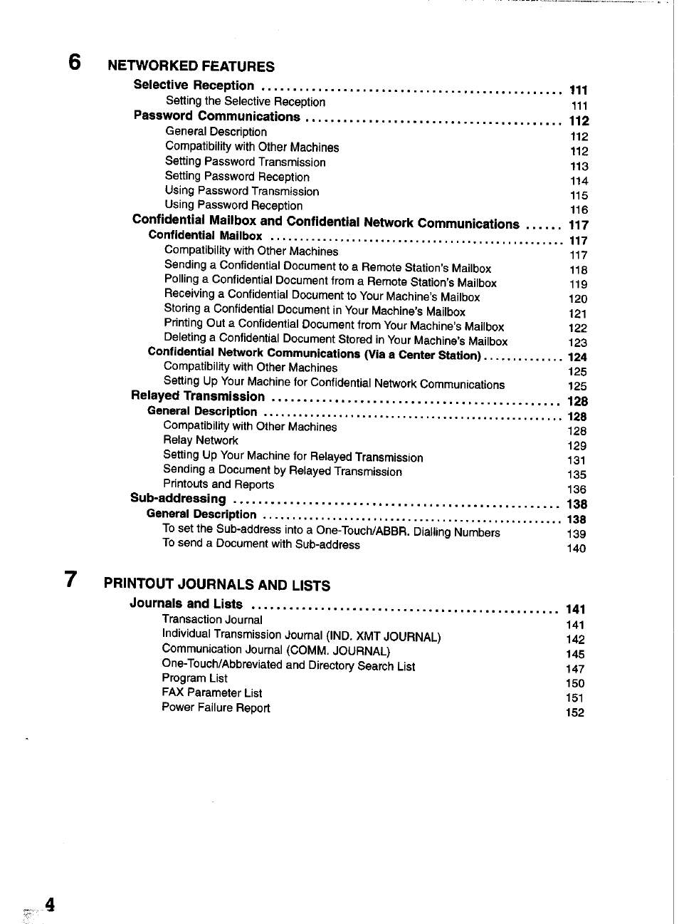 Panasonic PANAFAX UF-550 User Manual | Page 6 / 180