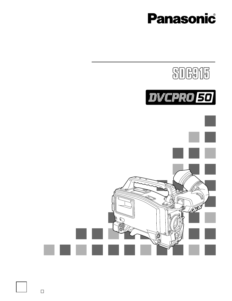 Panasonic AJ-SDC915 User Manual | 160 pages