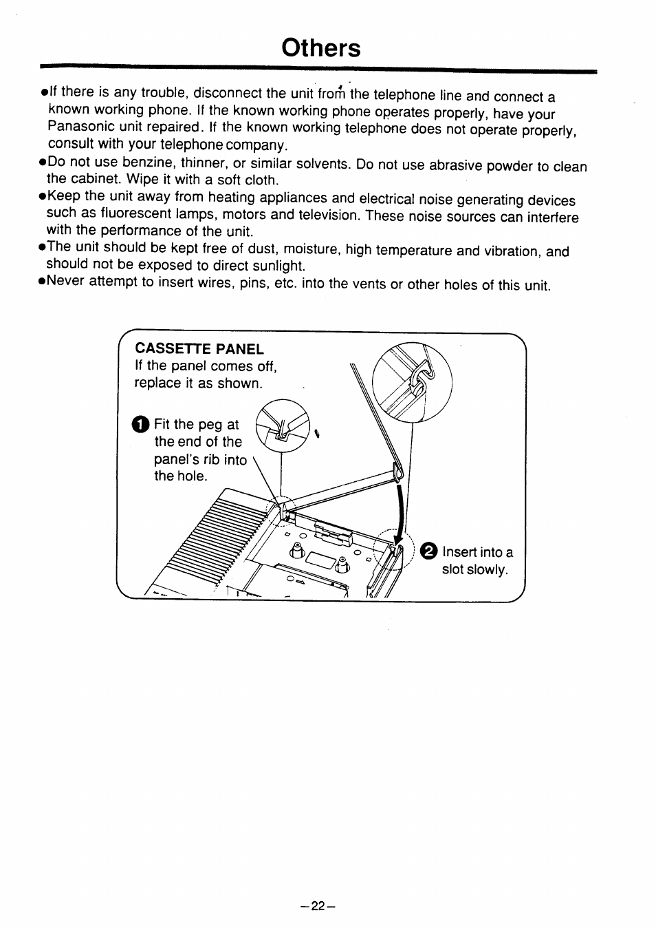 Others | Panasonic kx t1450 User Manual | Page 23 / 23