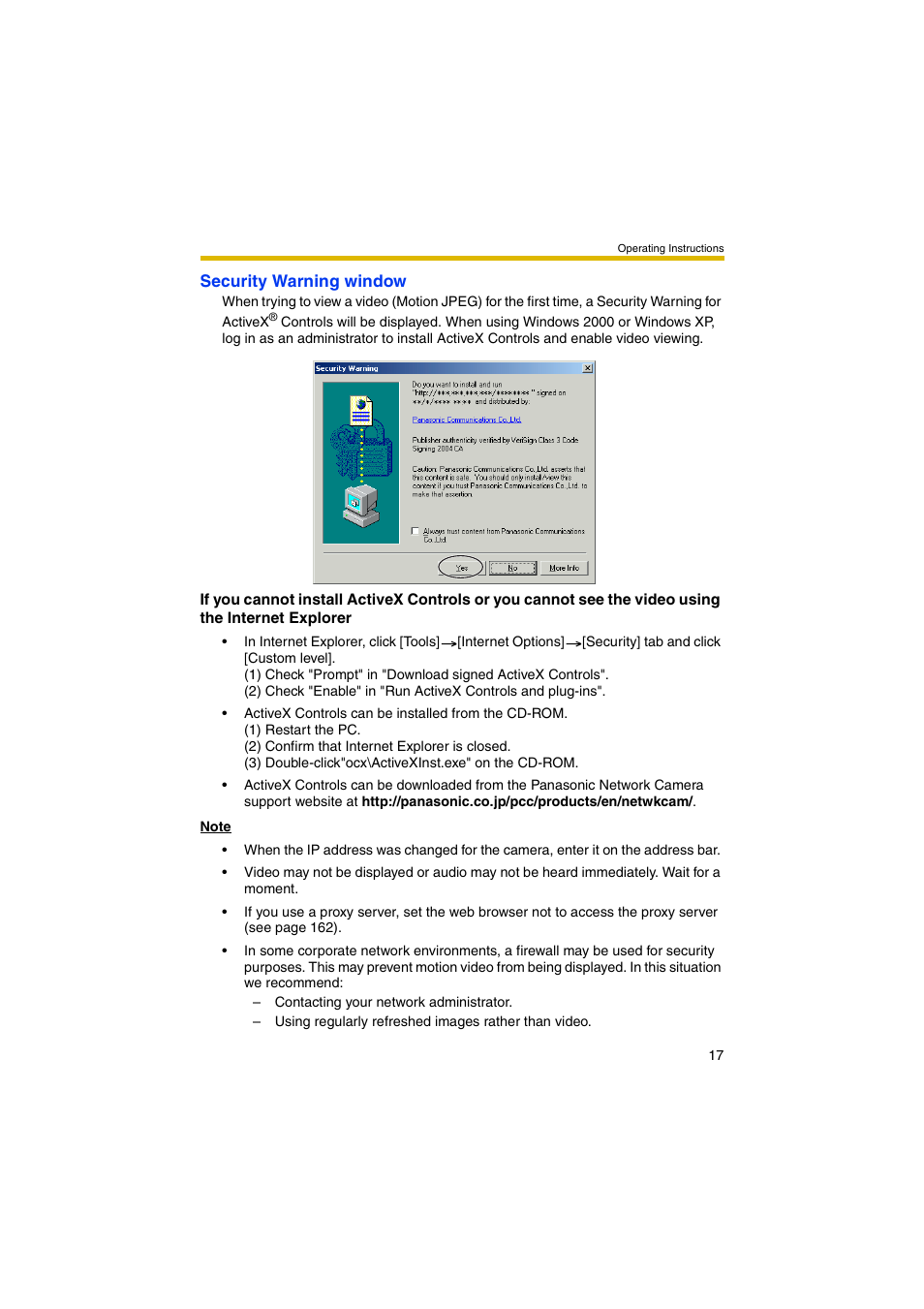 Panasonic BB-HCM403A User Manual | Page 17 / 184