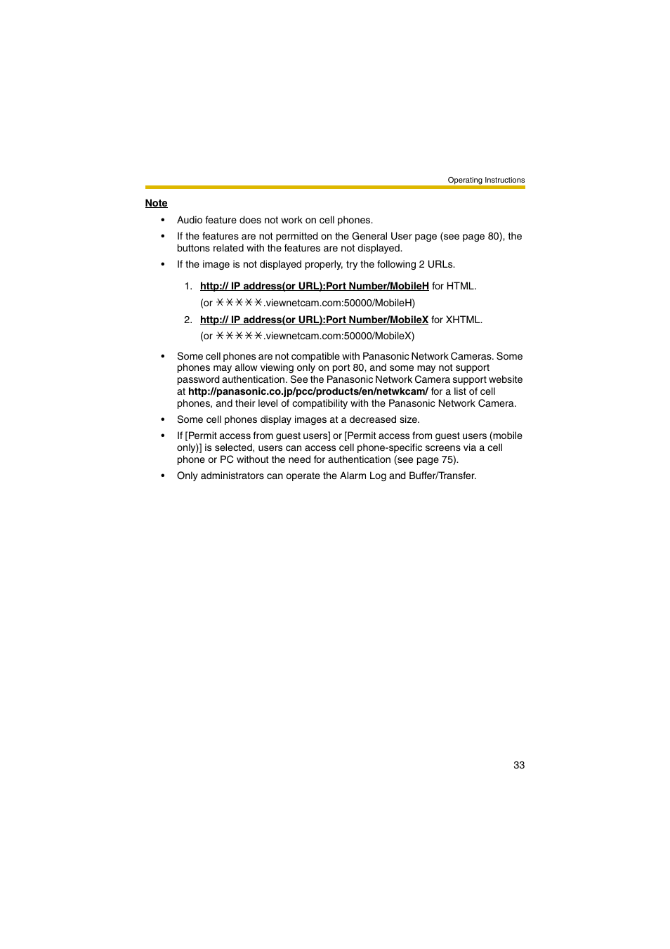 Panasonic BB-HCM403A User Manual | Page 33 / 184