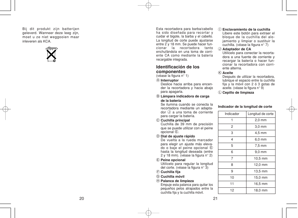 Panasonic ER207 User Manual | Page 11 / 28