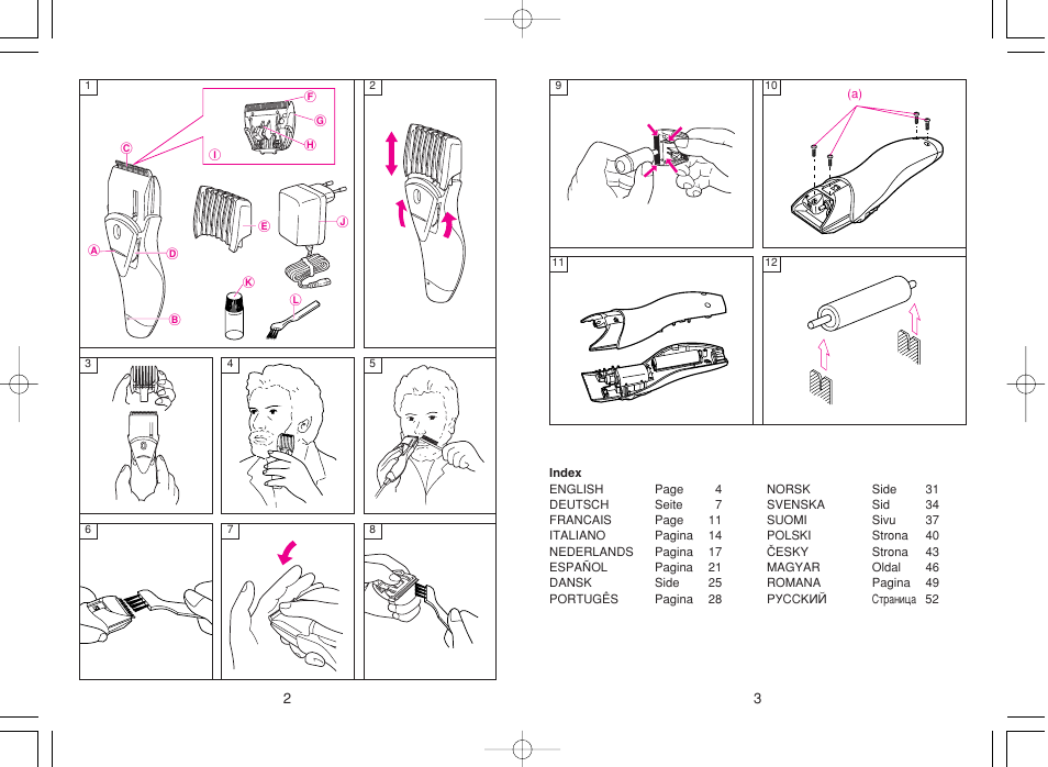 Panasonic ER207 User Manual | Page 2 / 28