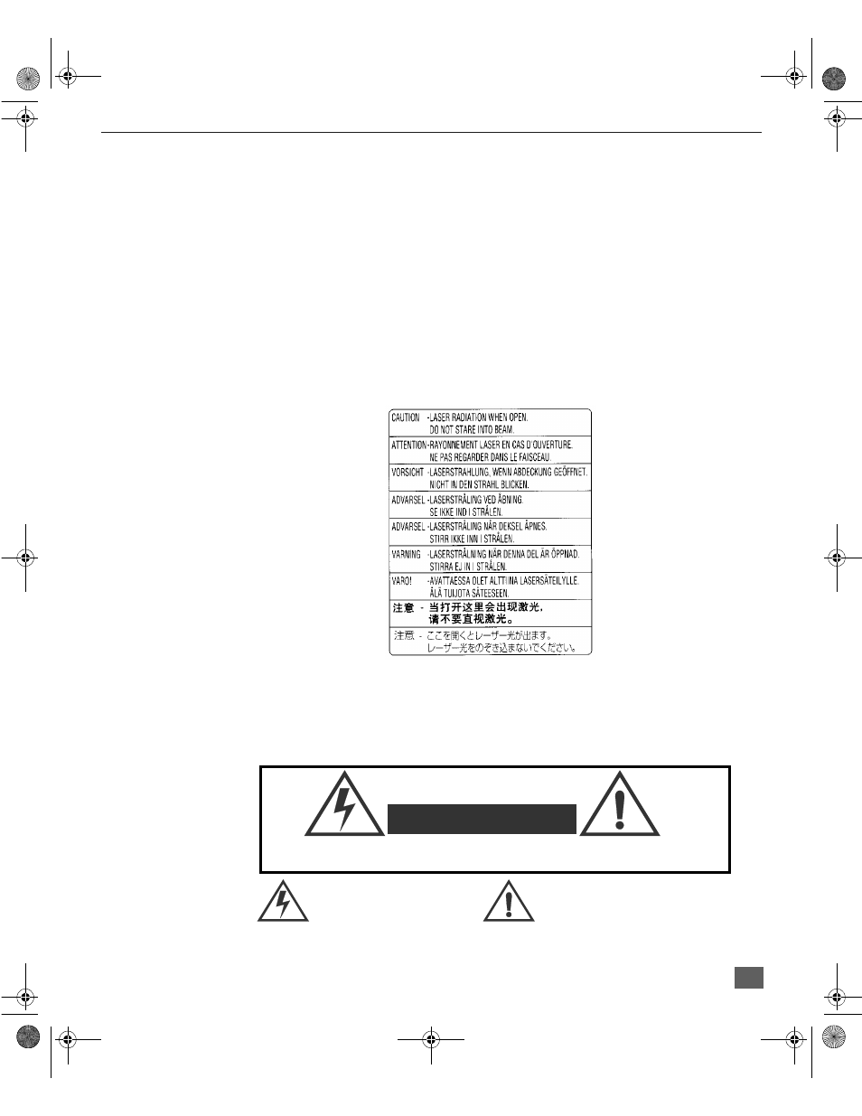 Information for your safety, Warning | Panasonic CT-27DC50U User Manual | Page 2 / 49