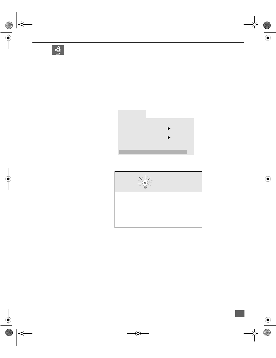 Lock, Game guard lock and unlock | Panasonic CT-27DC50U User Manual | Page 22 / 49