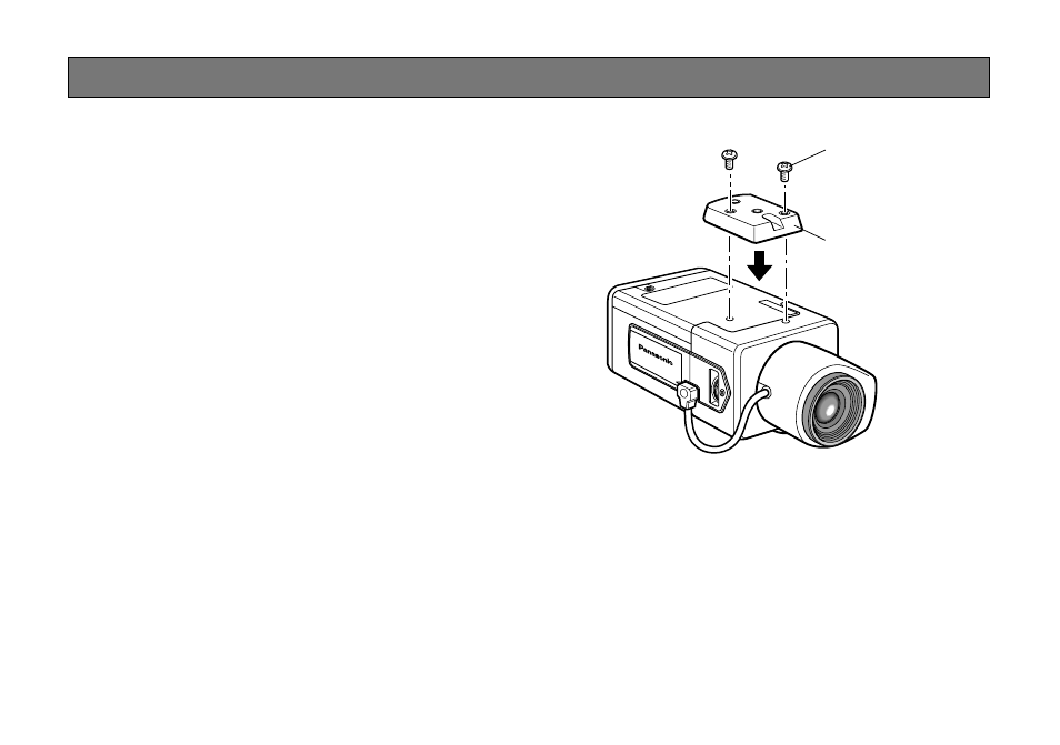 Installation of camera | Panasonic WV-CL920 User Manual | Page 14 / 43