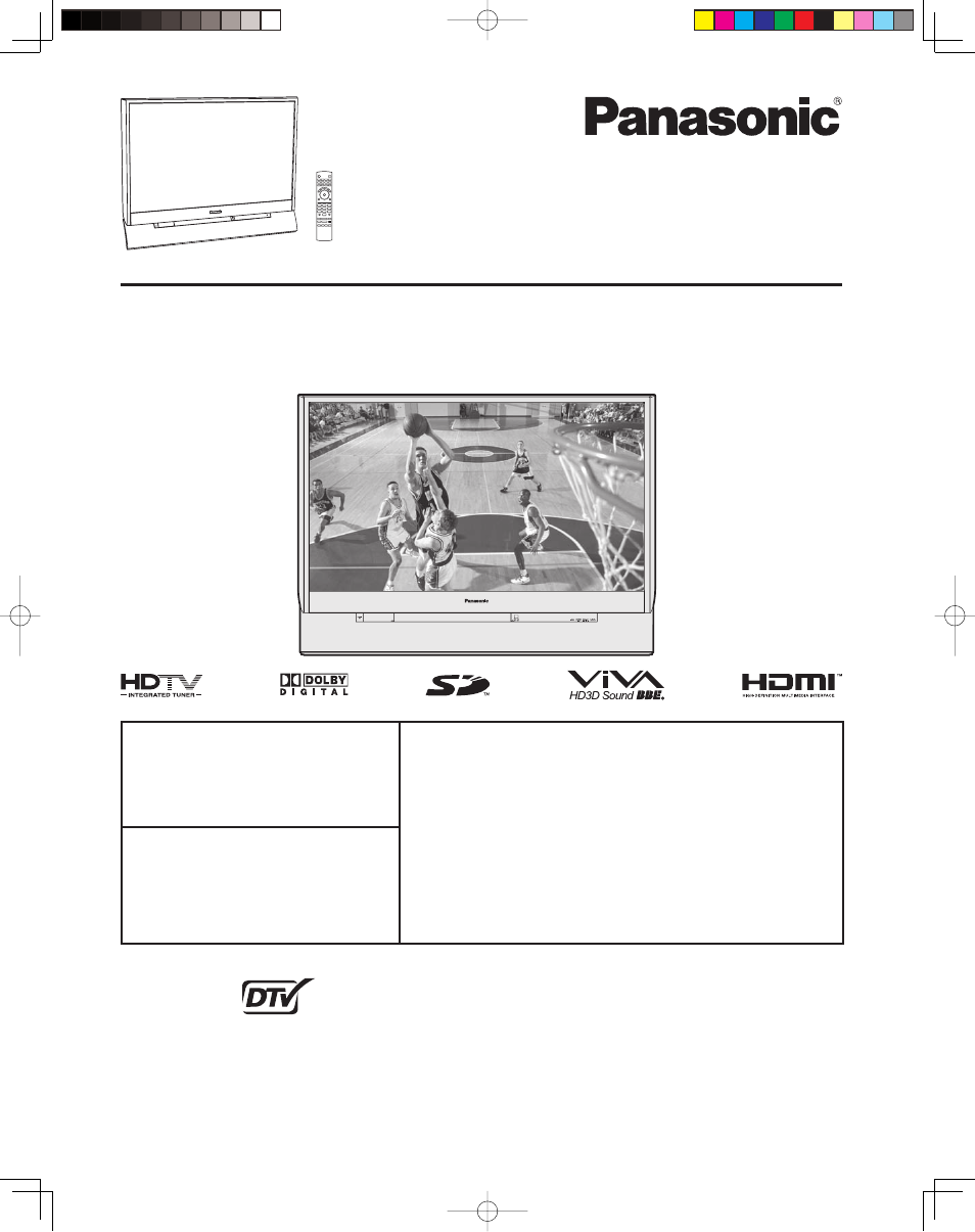 Panasonic PT 61LCX65 User Manual | 80 pages