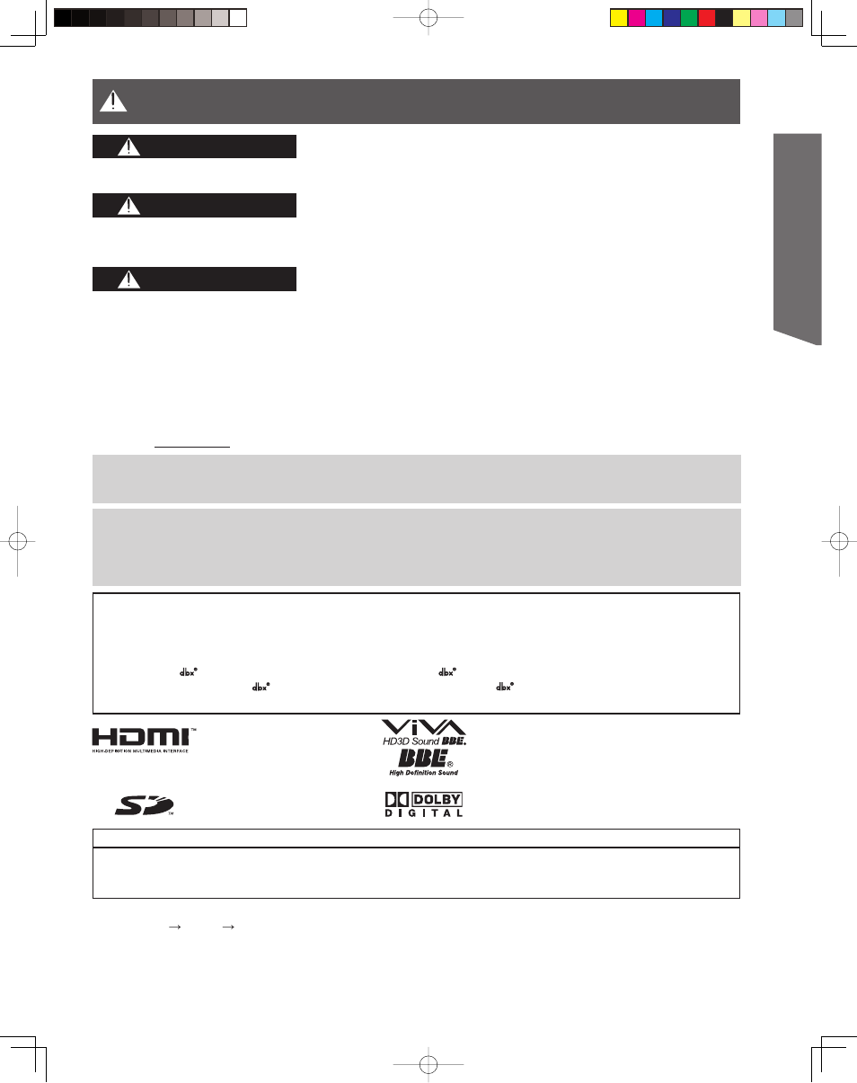 Important safety instructions (continued), Getting start ed, Warning | Caution | Panasonic PT 61LCX65 User Manual | Page 3 / 80