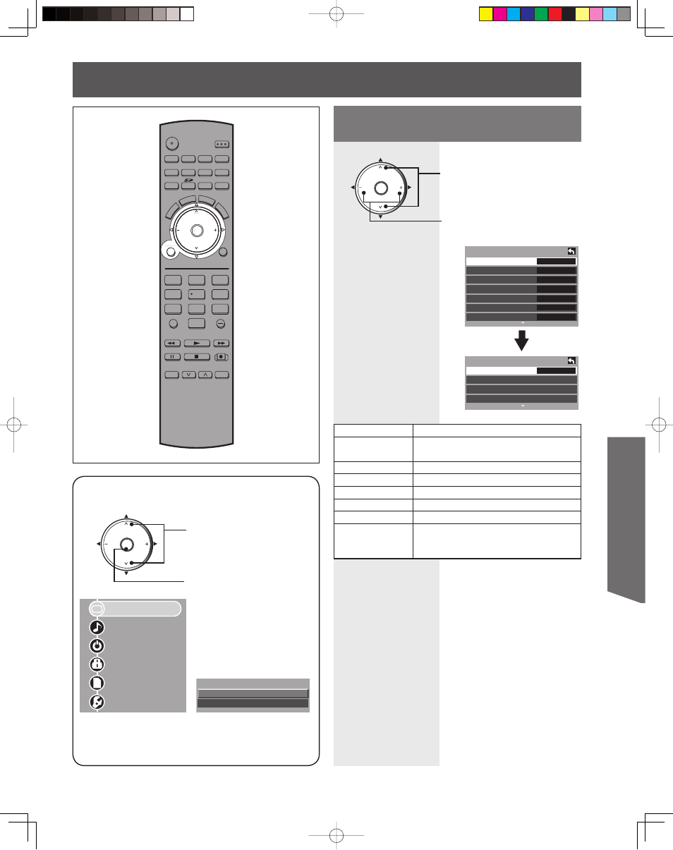 Advanced operation, Picture adjustments, Advanced op er a tion | Pc input menu) | Panasonic PT 61LCX65 User Manual | Page 39 / 80