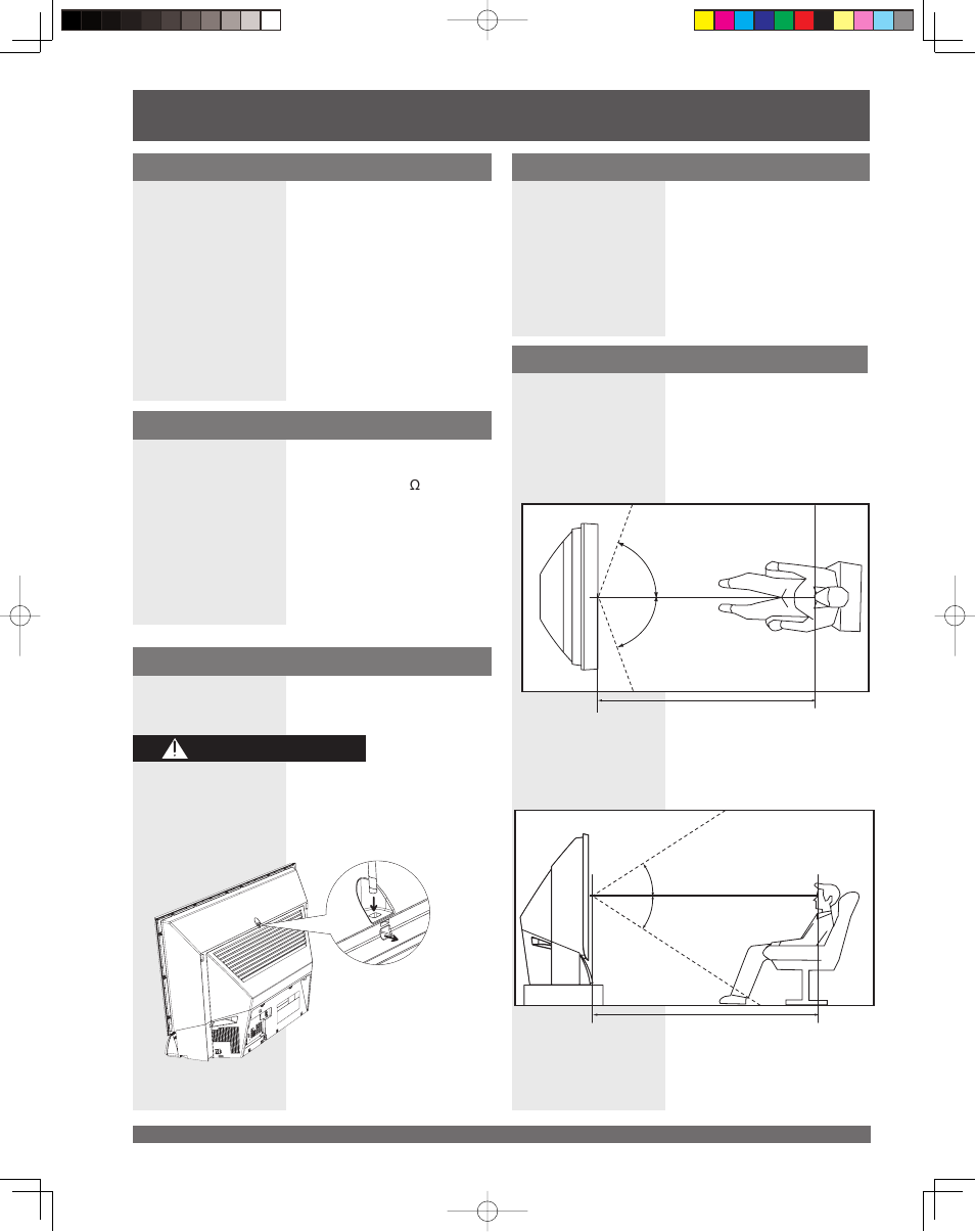 Before using, Warning | Panasonic PT 61LCX65 User Manual | Page 6 / 80