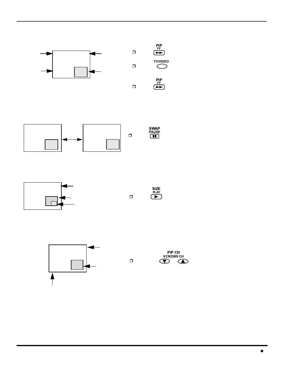 Pip function buttons, Pip f | Panasonic CT-F3442L User Manual | Page 13 / 80