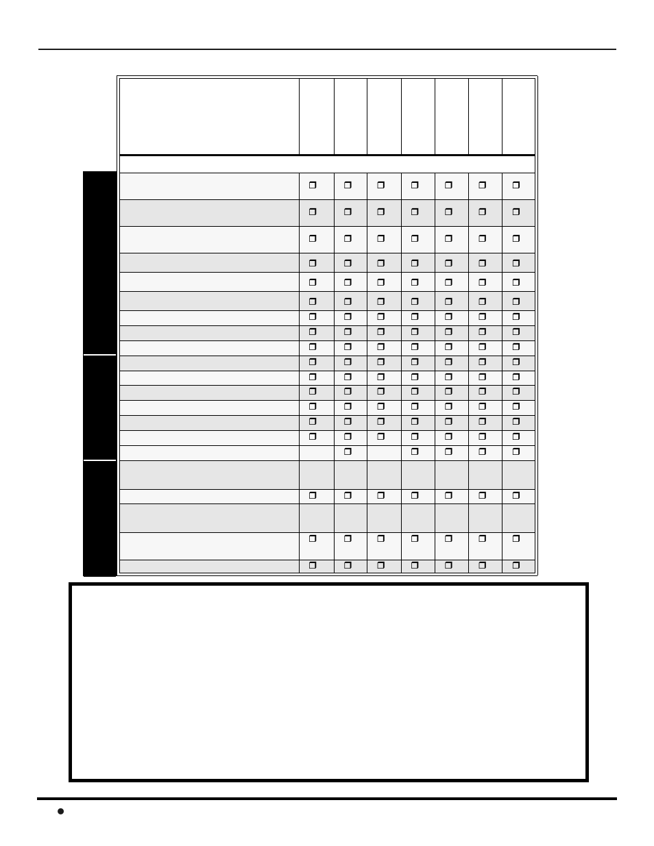 Tabla de caracteristicas, Tabla de características | Panasonic CT-F3442L User Manual | Page 46 / 80