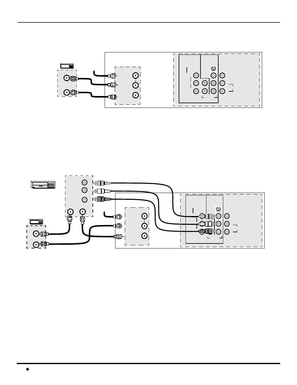 Conexion del decodificador de cable, Conexión del decodificador de cable, Onexiones | Quipo, Pcional | Panasonic CT-F3442L User Manual | Page 50 / 80
