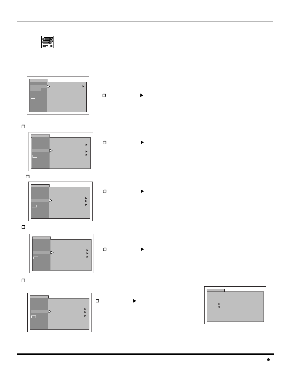 Operacion del menu de iconos, Ajuste, Operación del menú de iconos | Conos, Peración, 21 l, Idiomas del menú, Rpresione vol u para seleccionar ant1ó ant2 | Panasonic CT-F3442L User Manual | Page 63 / 80