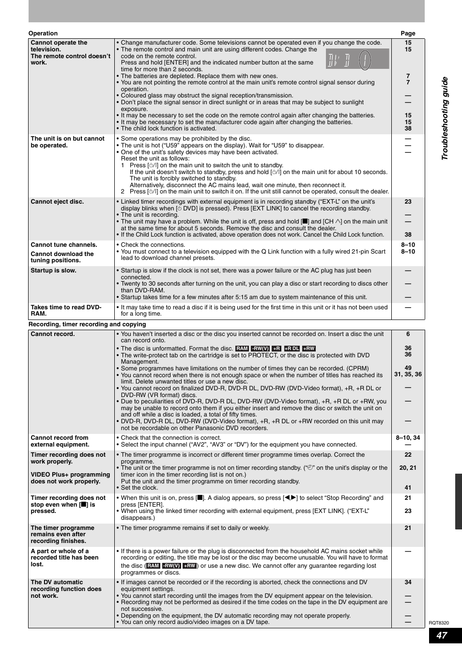 Panasonic DMR-ES15EB User Manual | Page 47 / 52