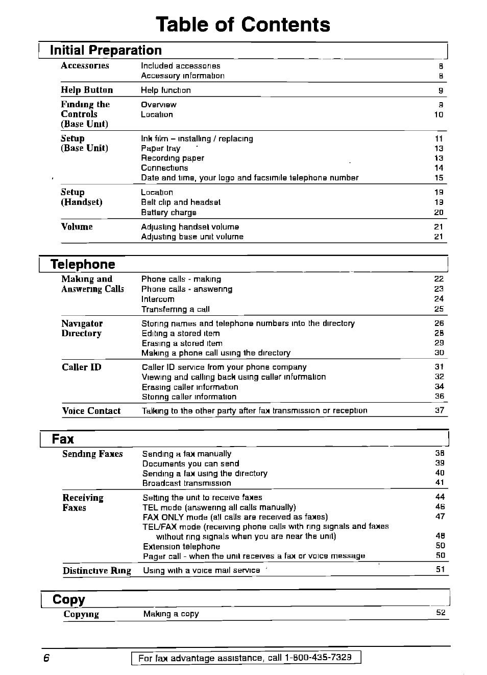 Panasonic KX-FPG175 User Manual | Page 6 / 96