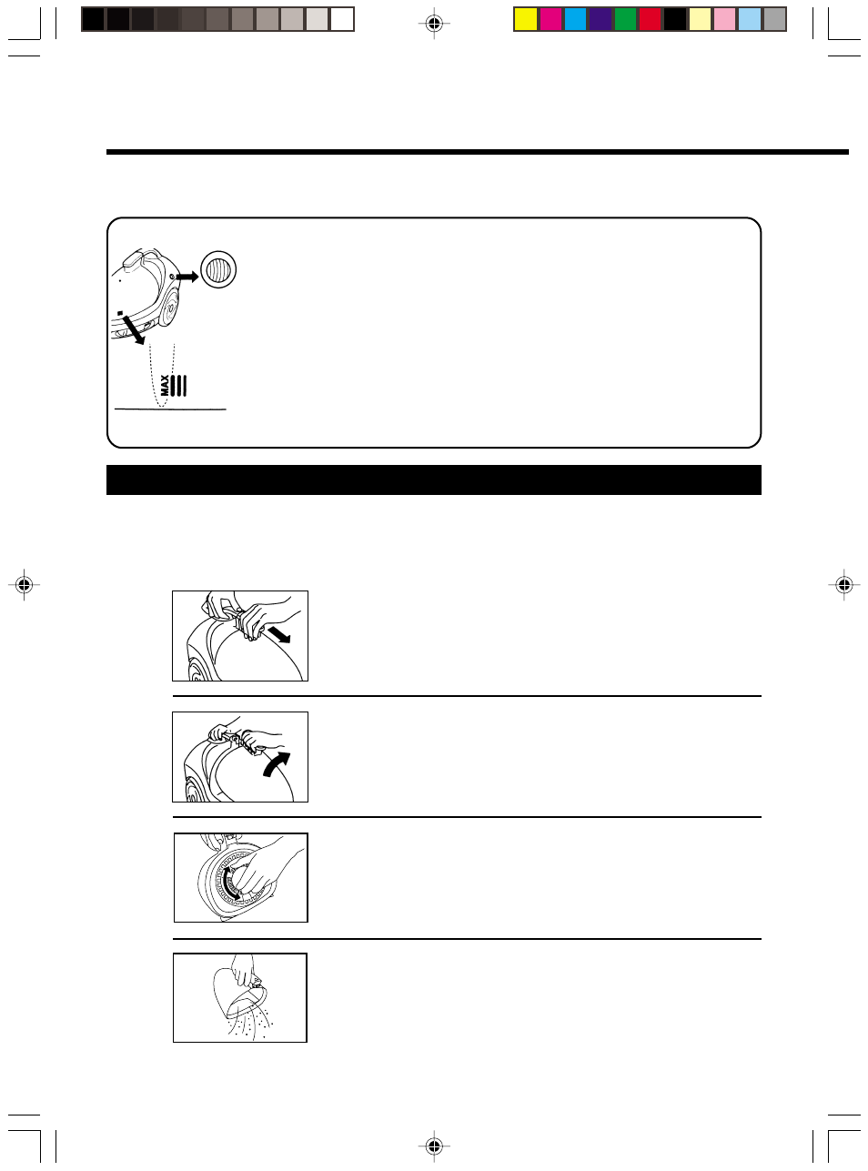 Emptying dust container, Vaciado del contenedor de polvo, 12 emptying dust container | Panasonic MC-4620 User Manual | Page 12 / 20