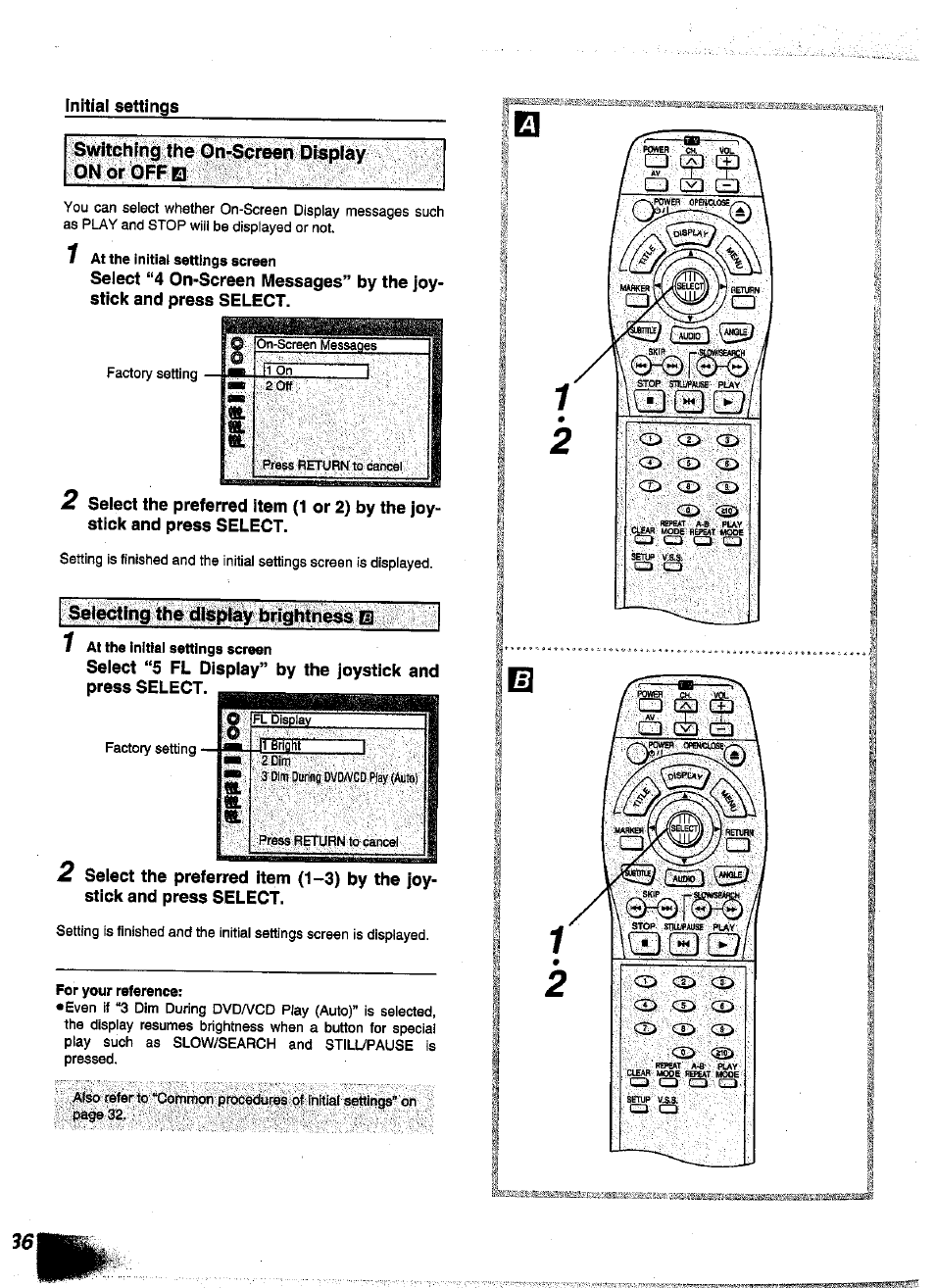 Panasonic DVD-A350A User Manual | Page 36 / 47