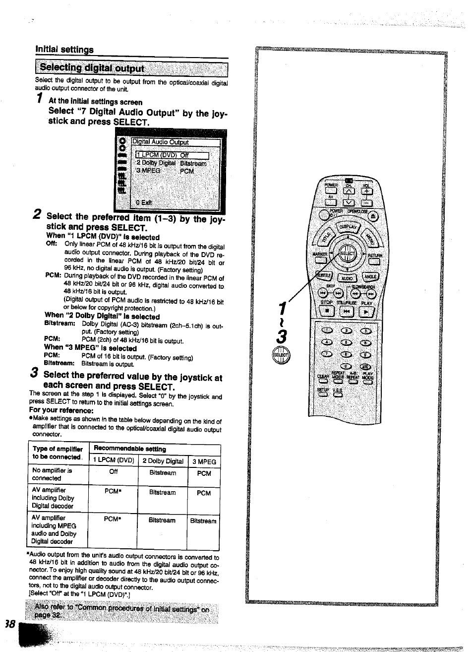 Panasonic DVD-A350A User Manual | Page 38 / 47
