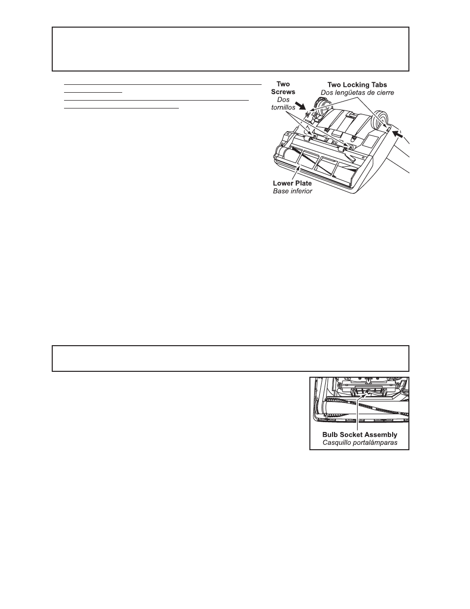 Replacing headlight bulb / cambio de la bombilla | Panasonic MC-V300 User Manual | Page 18 / 28