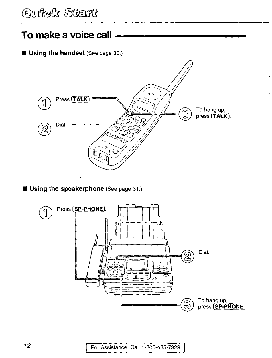 To make a voice call, In8®[!^ qq, Sto make a voice call | Panasonic kx-fmc230 User Manual | Page 12 / 128