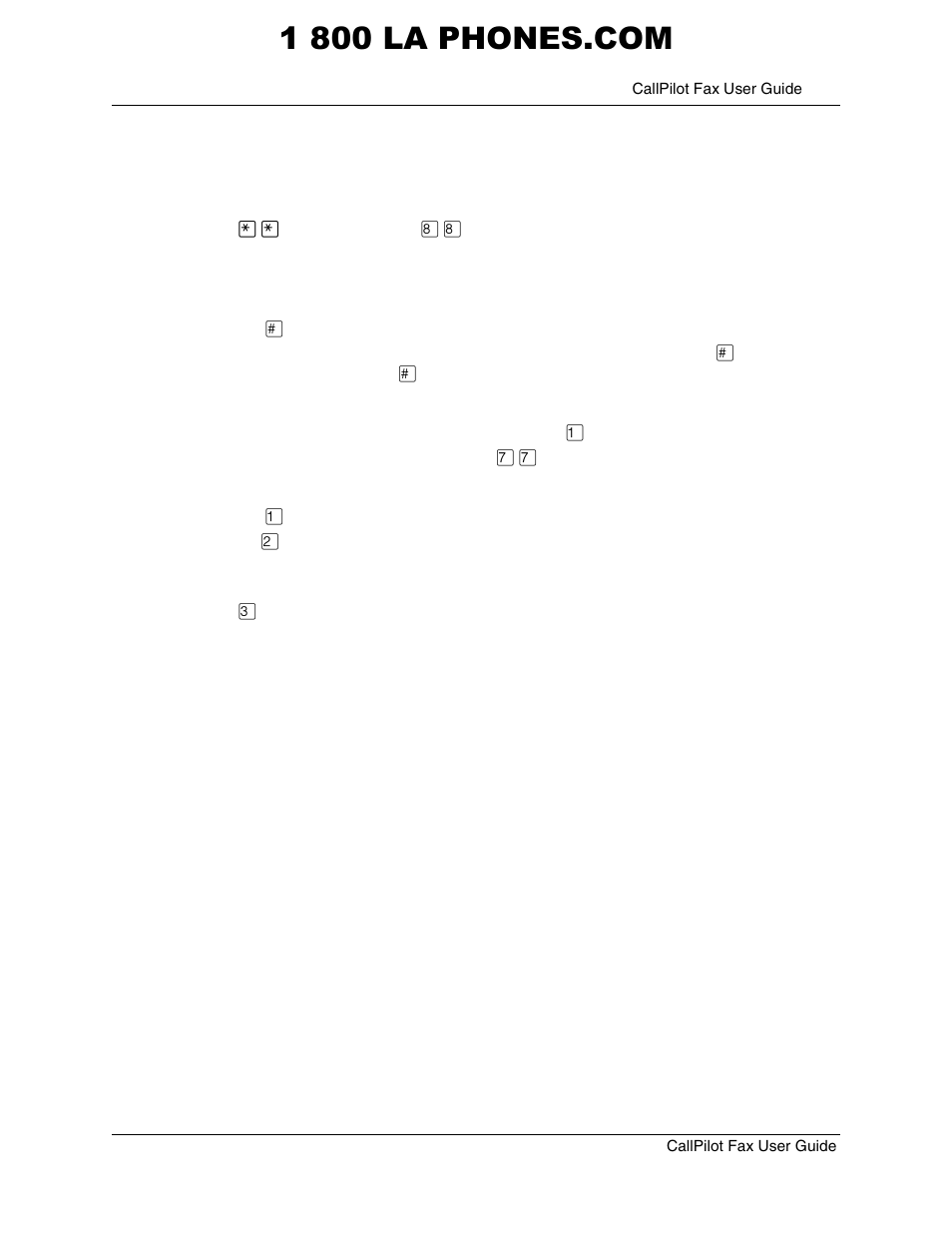 To print fax messages from a fax telephone | Panasonic CALLPILOT P0919427 02 User Manual | Page 15 / 26